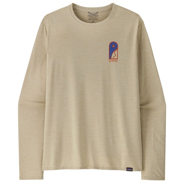 Patagonia - L/S Cap Cool Daily Graphic Shirt Lands - Funktionsshirt Gr XS beige von Patagonia