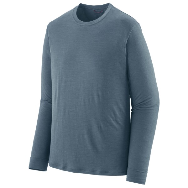 Patagonia - L/S Cap Cool Merino Shirt - Merinoshirt Gr L blau/grau von Patagonia