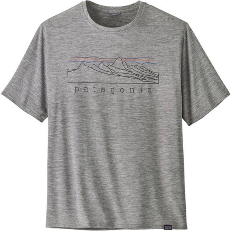 Patagonia M's Cap Cool Daily Graphic Herren T-Shirt stratapeaks: feather grey XL von Patagonia