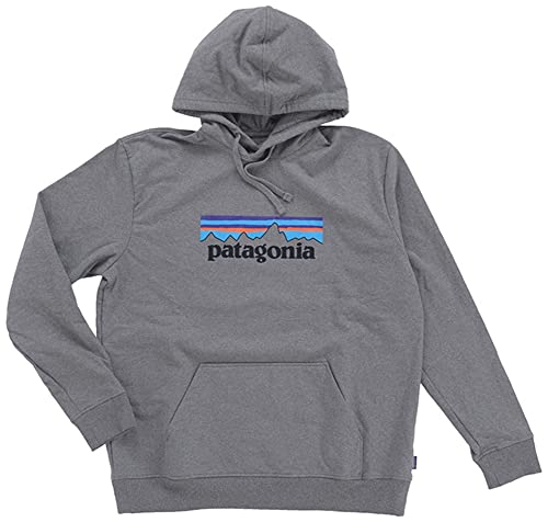 Patagonia Men's P-6 Logo Uprisal Hoody Hooded Sweatshirt, Gravel Heather, M von Patagonia