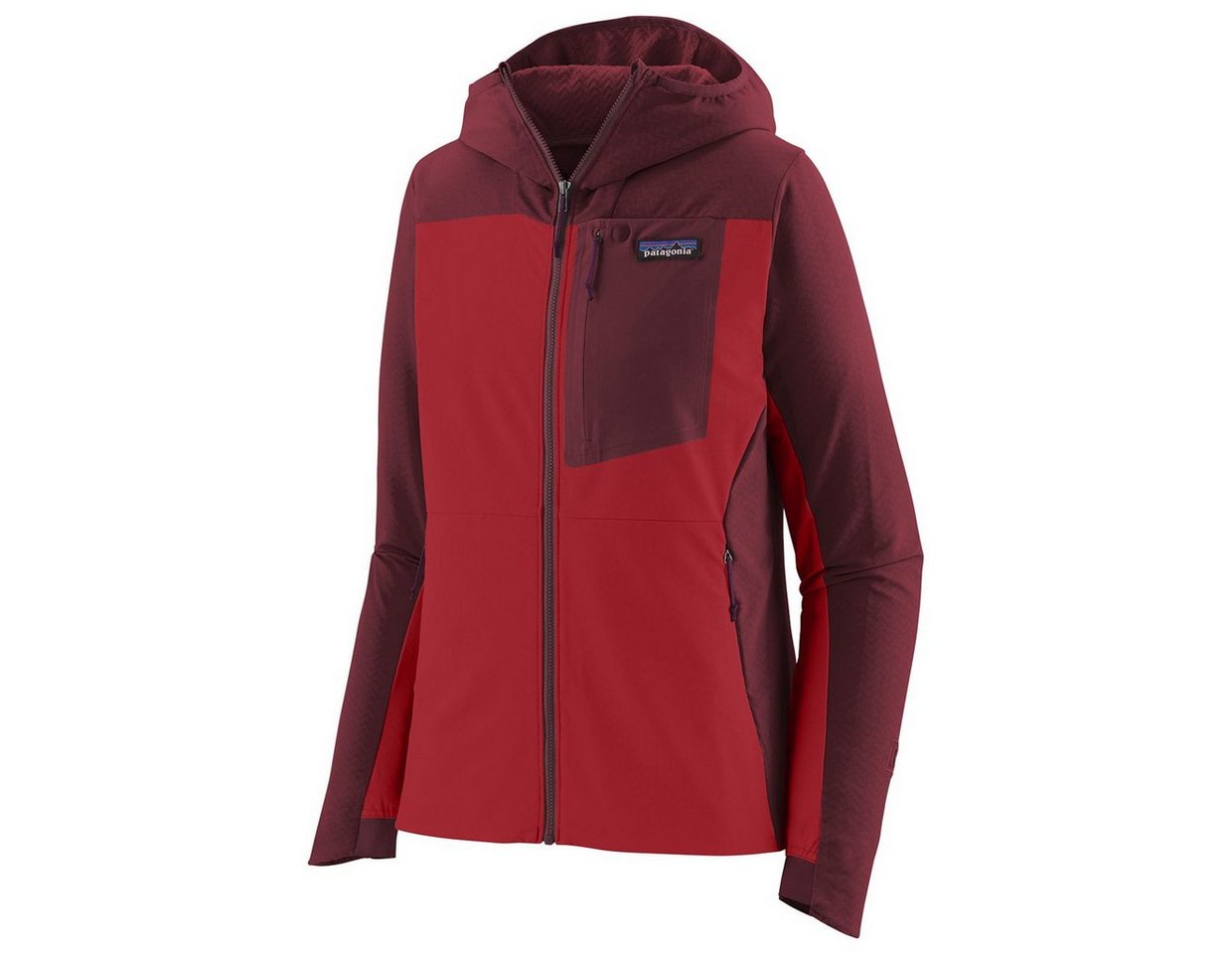 Patagonia Outdoorjacke Damen Isolationsjacke R1® CrossStrata Hoody von Patagonia