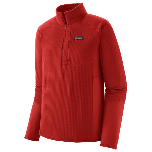 Patagonia - R1 P/O - Fleecepullover Gr M rot von Patagonia