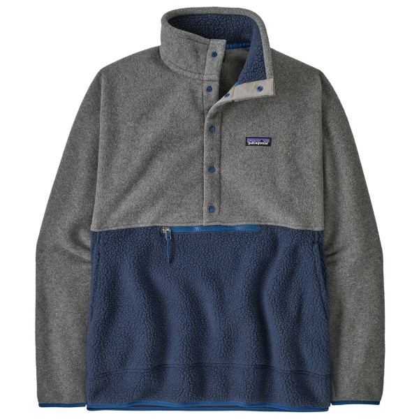 Patagonia - Retro Pile 1/2 Snap Pullover - Fleecepullover Gr XXL grau/blau von Patagonia