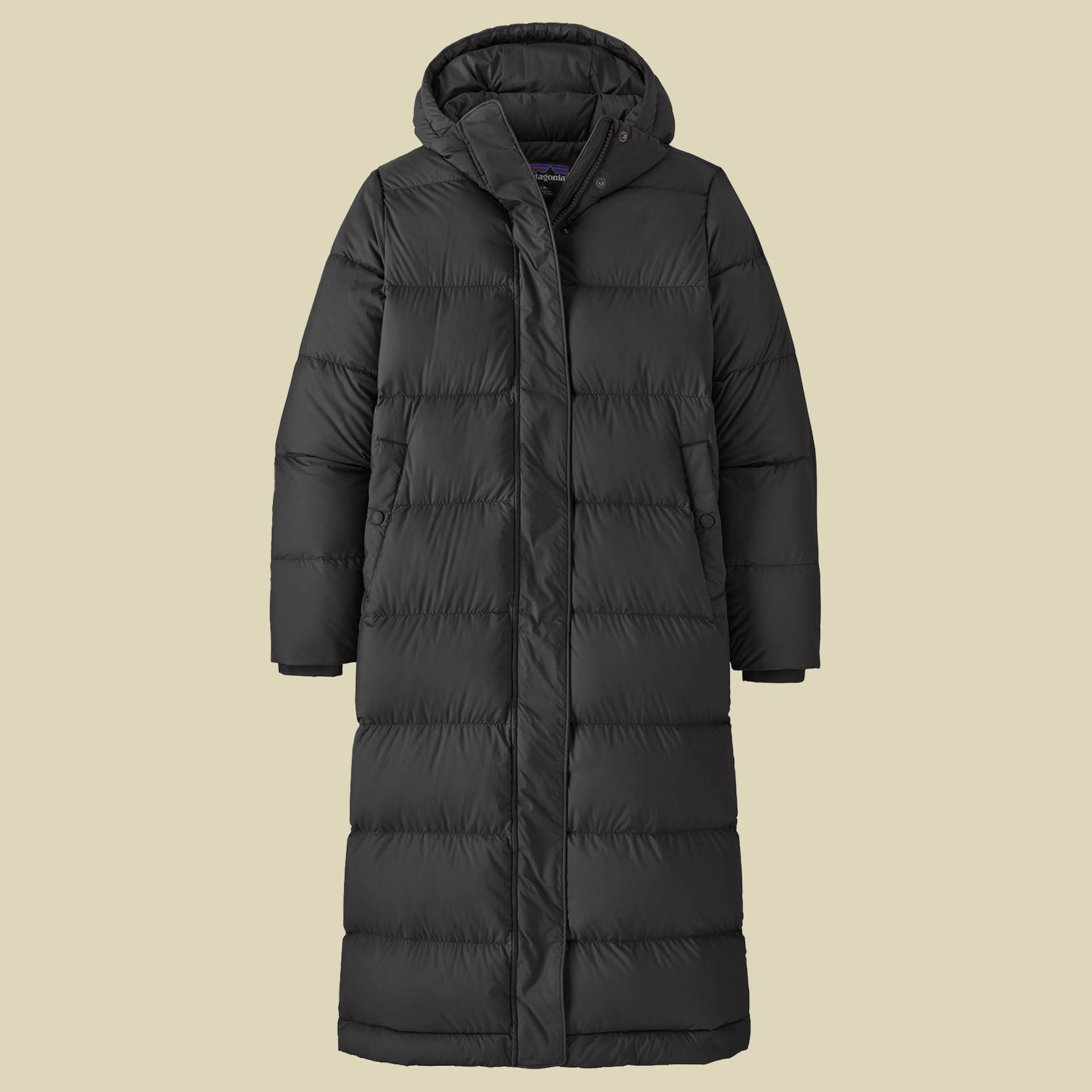 Silent Down Long Parka Women Größe XS Farbe black von Patagonia