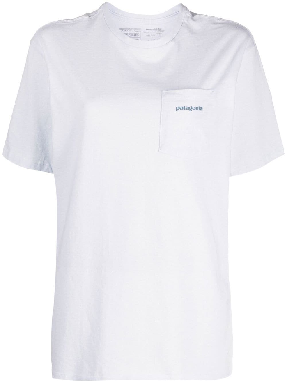 Patagonia Sport-T-Shirt mit aufgesetzter Tasche - Blau von Patagonia