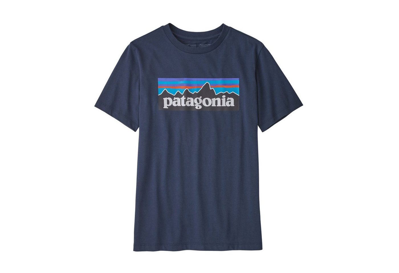 Patagonia T-Shirt Patagonia Kinder T-Shirt Regenerative Organic Certified Cotton P-6 Logo Mini von Patagonia