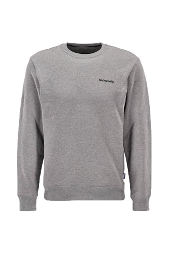 Patagonia Unisex Fitz Roy Icon Uprisal Crew Sweatshirt T-Shirt, Grau (Gravel Heather), M von Patagonia