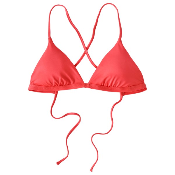 Patagonia - Women's Cross Shore Triangle Top - Bikini-Top Gr S rot/weiß von Patagonia