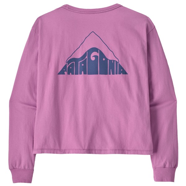 Patagonia - Women's L/S Driftways Easy Cut Organic T-Shirt - Longsleeve Gr L rosa von Patagonia