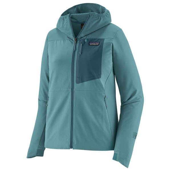 Patagonia - Women's R1 CrossStrata Hoody - Softshelljacke Gr S türkis von Patagonia
