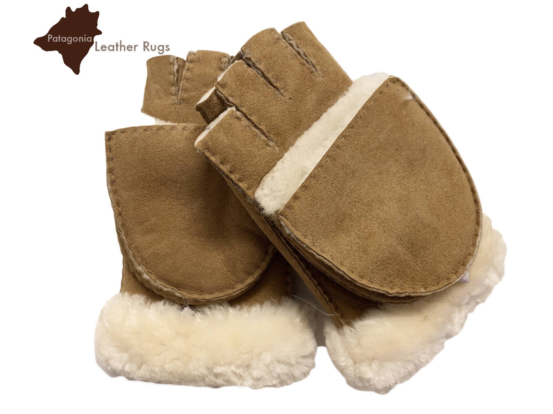 Lammfellhandschuhe - Halbfinger Mit Schutz Wandelbare Handschuhe Autohandschuhe Sms-Handschuhe Flip-Fäustlinge Fingerloser Handschuh Lammfellhandschuhe - Halbfinger Mit Schutz Wandelbare Handschuhe Autohandschuhe Sms-Handschuhe Flip-Fäustlinge Fingerloser Handschuh von PatagoniaLeatherRugs