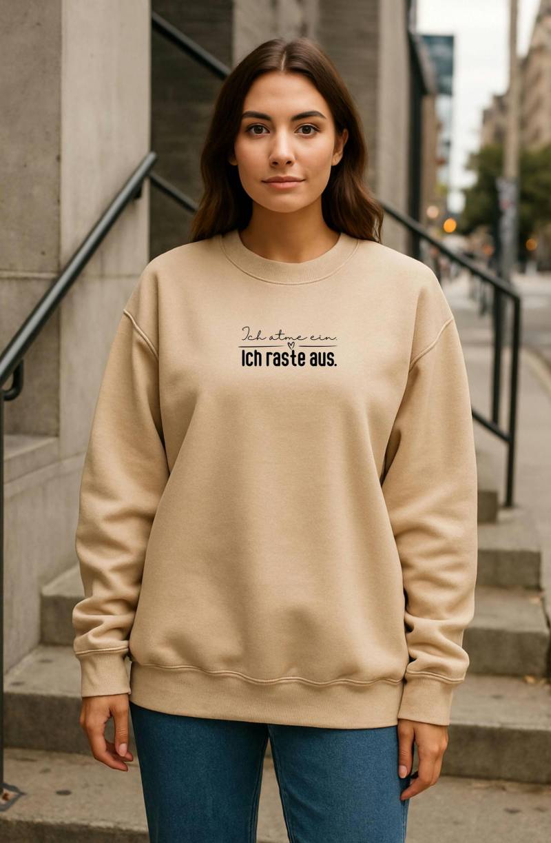 Namaste Sweatshirt | Yoga Pullover Aus Bio-Baumwolle Gildan 18000 Achtsamkeit & Spiritualität Mode Kleidung Geschenk von PatasticDesigns