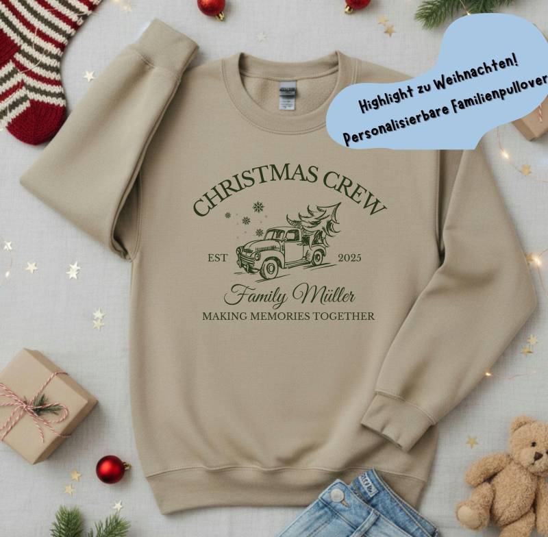 Personalisierter Mama Papa Pullover Als Weihnachtsgeschenk 2025 | Hoodie Für Die Ganze Familie Weihnachtspullover Matching Familienpulli von PatasticDesigns