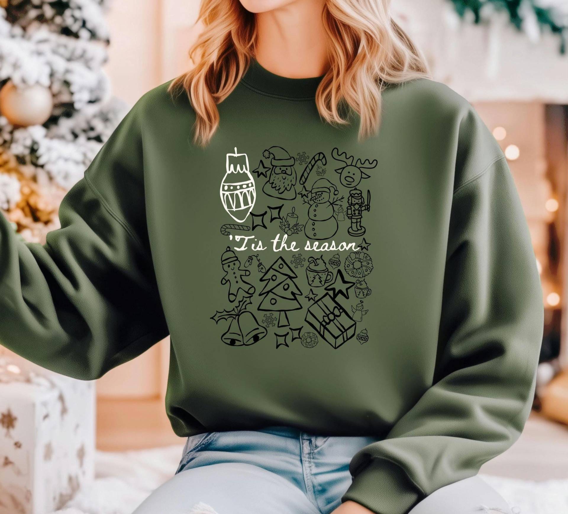 Weihnachtspullover | Ugly Christmas Sweater Bio Baumwolle Xmas Pulli Geschenk Weihnachten Outfit Familienshirt Nikolaus von PatasticDesigns