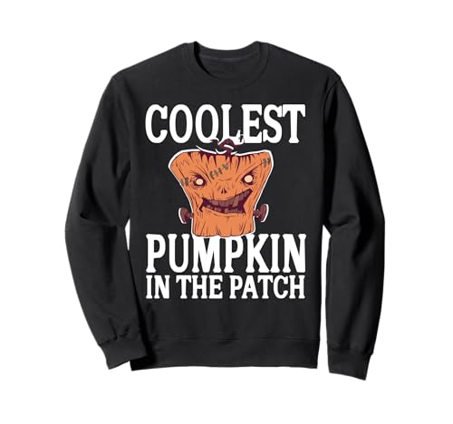 Coolster Kürbis Lustiger Halloween Patch Look Sweatshirt von Patch Kürbis Humor Herbst Kostüm Idee