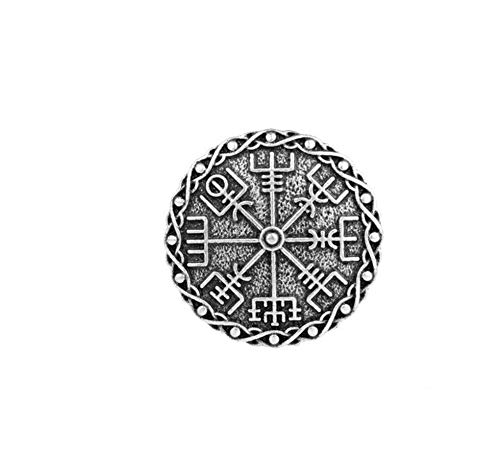 Patch Nation Aegishjalmr Wikinger Helm der Ehrfurcht Terror Schutz nordische Rune Wikinger Cosplay Metall Pin Badge Brosche von Patch Nation