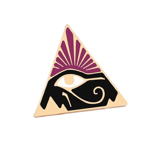 Patch Nation Ancient Eye of Horus Eye of Ra Ägyptische Metall-Brosche, 28mm Wide 28mm High, Aluminium von Patch Nation