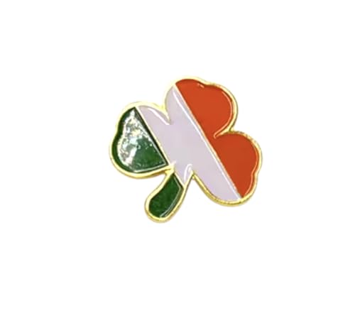 Patch Nation Irland Irische Kleeblatt-Flagge, Metall-Brosche, 25mm x 25mm, Aluminium von Patch Nation