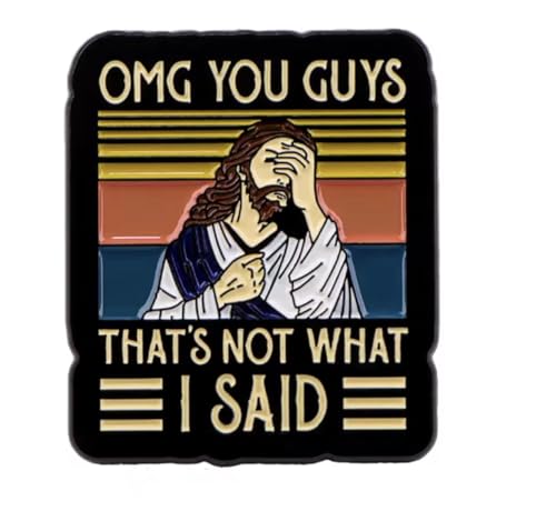 Patch Nation Jesus OMG You Guys Metall-Anstecknadel, Cosplay-Brosche von Patch Nation