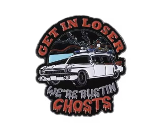 Patch Nation Metall-Brosche "Get in Loser", Motiv: Filmautos, 35mm x 30mm, Aluminium Patch Nation Metall-Brosche "Get in Loser", Motiv: Filmautos, 35mm x 30mm, Aluminium von Patch Nation