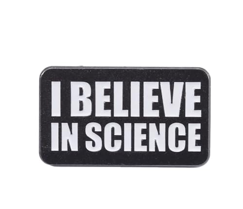 Patch Nation Metall-Brosche "I Believe in Science", 30mm x 20mm, Aluminium von Patch Nation