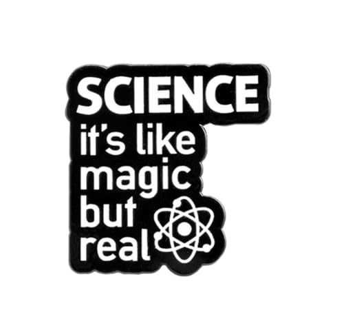 Patch Nation Metall-Brosche "I Love Science", 30mm x 30mm, Aluminium von Patch Nation