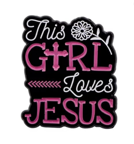 Patch Nation Metall-Brosche "This Girl Loves Jesus" von Patch Nation