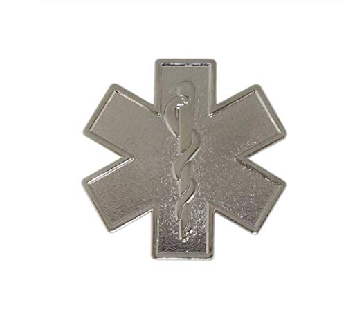 Patch Nation Sanitäter Stern des Lebens Silber Metall Badge Pin Pins Radfahrer Anstecker Broschen von Patch Nation