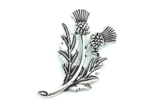 Patch Nation Schottland Schottisches Distel Silber Metall Cosplay Button Badge Pin Brosche Anstecker von Patch Nation