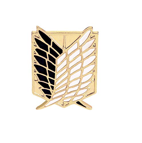 Patch Nation Shingeki No Kyojin Attack Titan Recon Corps Gold Schwarz Cosplay Metall Pin Badge von Patch Nation