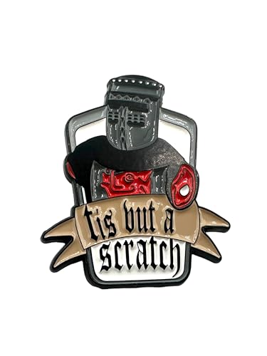 Patch Nation Tis But a Scratch Black Knight Holy Grail Metall-Brosche, 30mm x 30mm, Aluminium von Patch Nation
