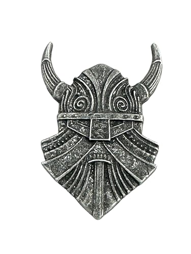 Patch Nation Wikinger Norseman Cosplay Metall Pin Badge Brosche, 35mm Wide 50mm High, Aluminium von Patch Nation