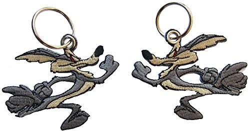 Patch COYOTE2 Racer Runner Biker Aufnäher gestickter Schlüsselanhänger Key Chain von Patch