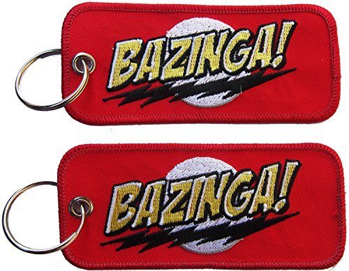 Patch TBBT Sheldon Kooper Kult gestickter Schlüsselanhänger Keychain Aufnäher von Patch