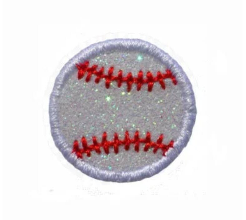 Glitzer Baseball Aufnäher Kein Durchmessen Pn57 von PatchNation