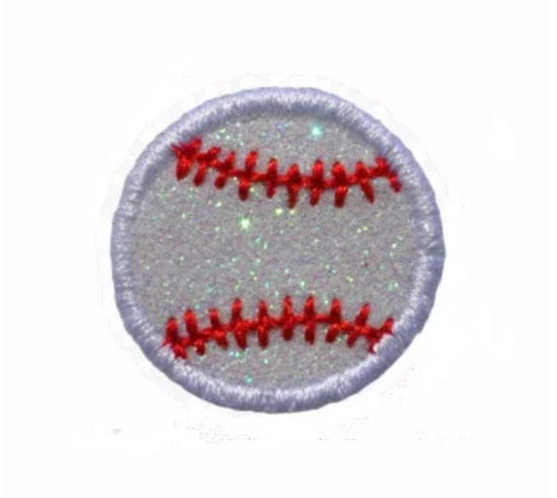 Glitzer Baseball Aufnäher Kein Durchmessen Pn57 von PatchNation