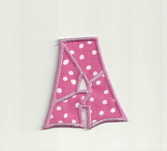 Polka Dot Buchstaben Patch, 4" Nach Maß von PatchNation