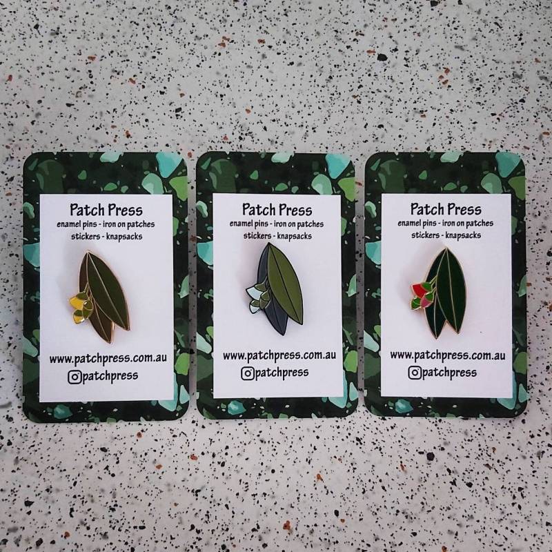 Blühender Eukalyptus Gum Emaille Pin Anstecker von PatchPress