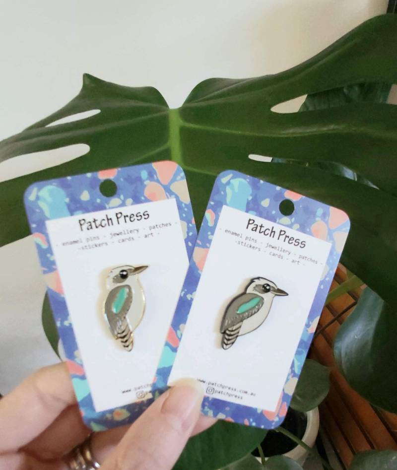 Kookaburra Emaille Anstecknadel von PatchPress