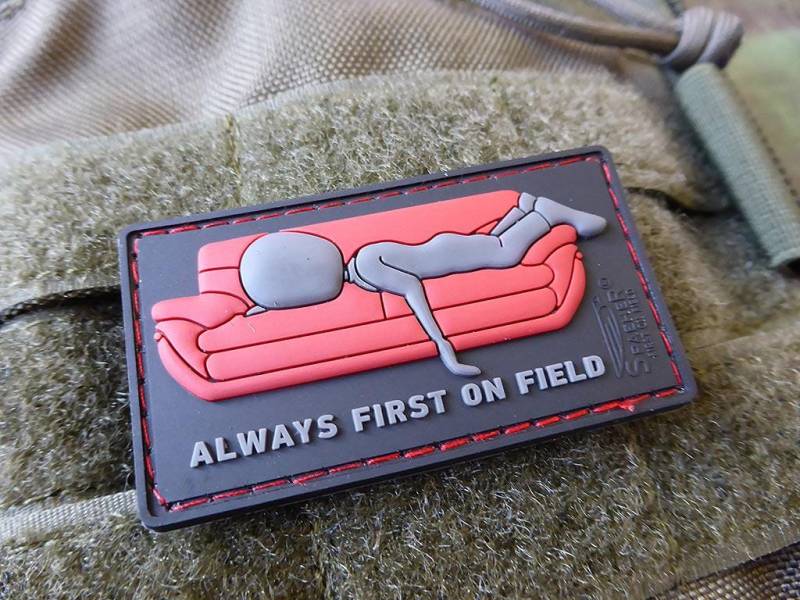 Always First On Couch Patch, Subbed Blackops/3D Rubber Patch von PatchSnatchedShop