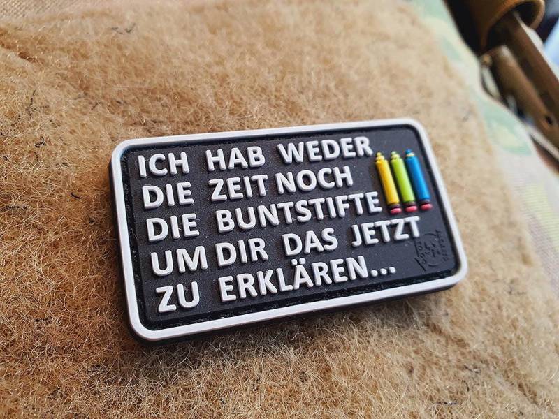 Buntstifte Patch Small, Fullcolor, 3D Rubber von PatchSnatchedShop