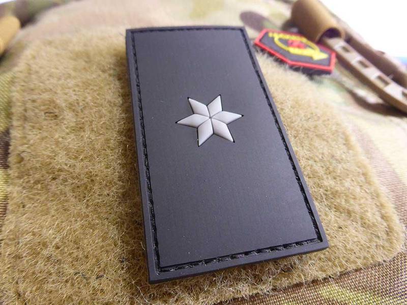 Dienstgradabzeichen - Polizeikommissar | Pk Patch, Schwarz/3D Rubber Patch von PatchSnatchedShop