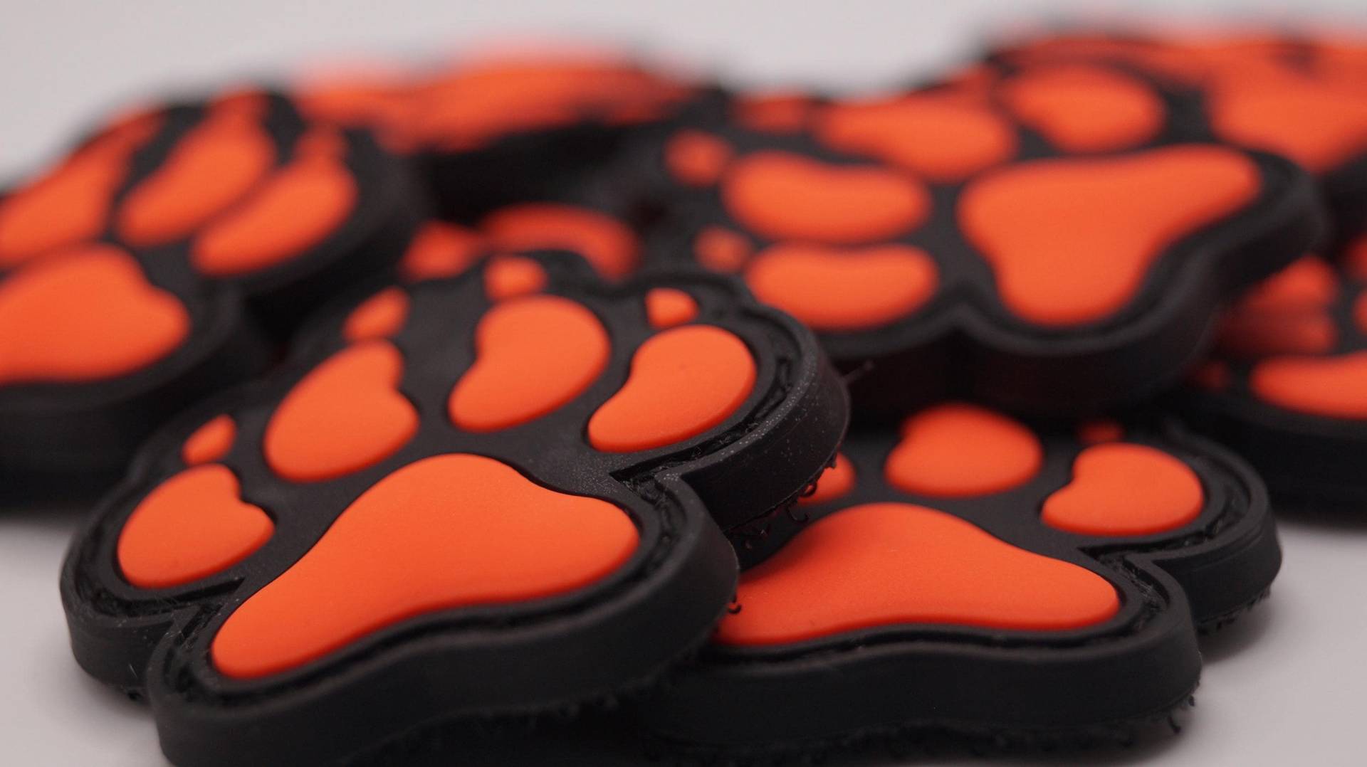 Dogpaw 3D Rubberpatch Red Dogpaw 3D Rubberpatch Red von PatchSnatchedShop
