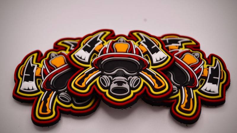 Firefighter 3D Rubber Patch von PatchSnatchedShop
