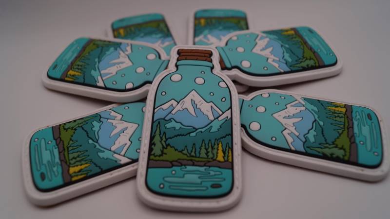 View in A Bottle 3D Rubberpatch von PatchSnatchedShop