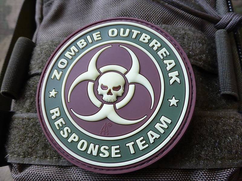 Zombie Outbreak Response Team Patch, Muticam/3D Rubber Patch von PatchSnatchedShop