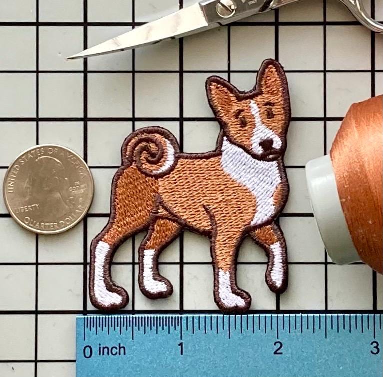 Basenji Hund Patch Aufnäher Ohne Name von PatchesByLauren