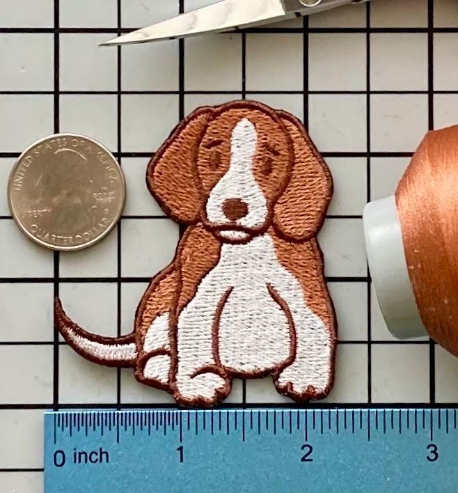 Beagle Hund Patch Aufbügler No Name von PatchesByLauren
