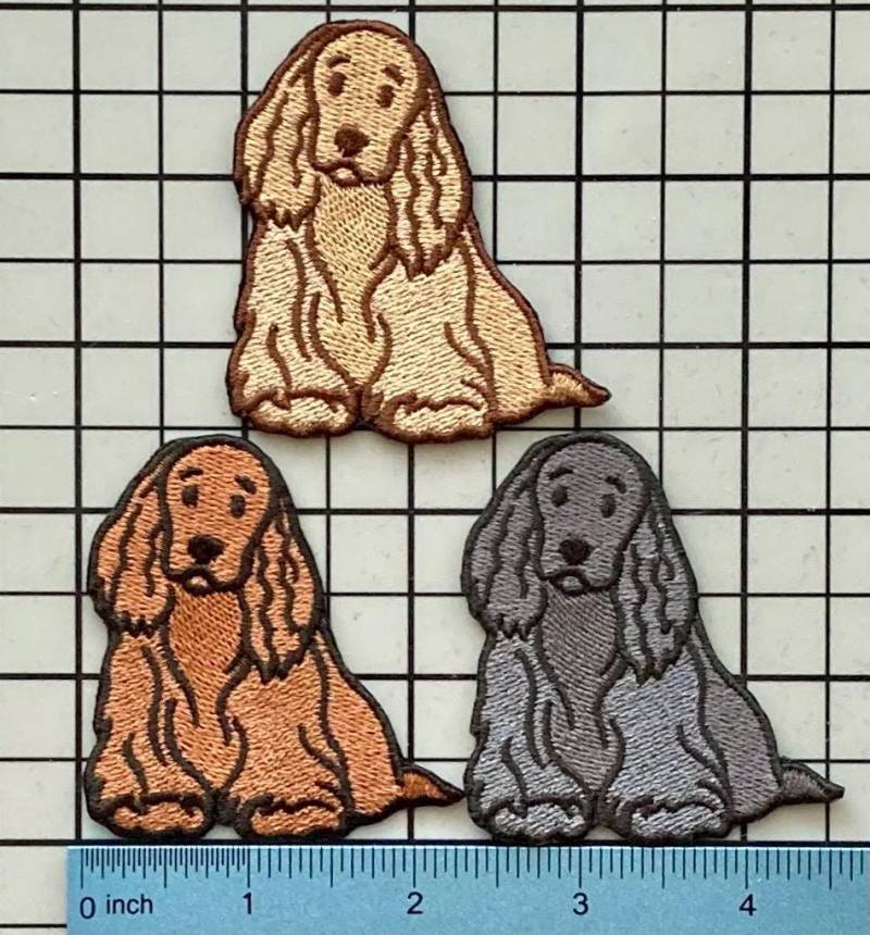 Cocker Spaniel Hund Patch Aufbügler No Name von PatchesByLauren