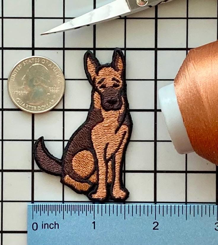 Deutscher Schäferhund Patch Aufnäher No Name von PatchesByLauren